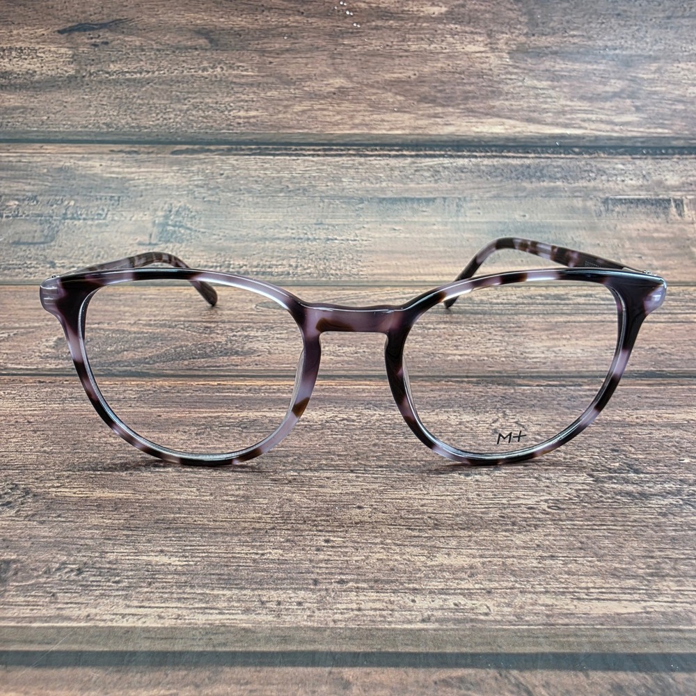 M+‎ Eyeglasses Frame 3016 PTRT Purple Tortoise Round Full Rim 52-20-140 409928